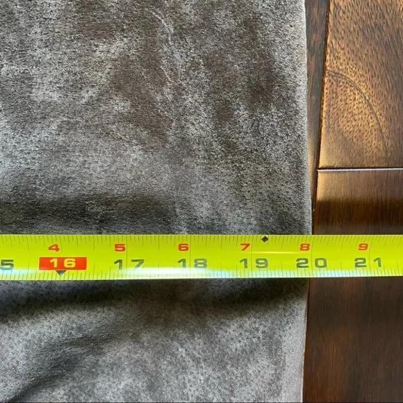 Vintage Suede Leather Pants High Waisted Straight Leg  Chocolate Brown Size 10 - Picture 12 of 16